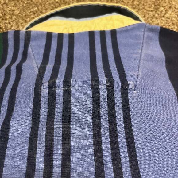 Vintage Nautica Sz Large Rugby Color block Polo Shirt Long Sleeve - Picture 5 of 10